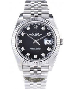Rolex Datejust 126334 41MM ETA3235 72 Hours Power Cadran noir Jubilé Réplique 1:1 