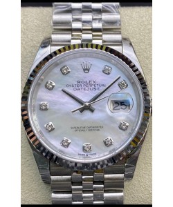 Rolex Datejust 178384 31MM Réplique Suisse 1:1  en Acier 904L - Cadran Perle Blanche 