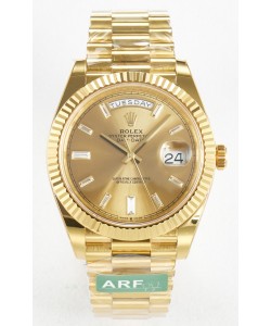 Rolex Day Date Super Clone en or jaune 18K 40MM - Cadran or Réplique de montre 1:1 
