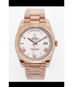Rolex Day Date présidentielle en or rose 18 carats 40 mm - Cadran vert olive qualité 1:1 