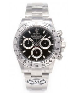 Rolex Daytona Super Clone M116520-78590 Mouvement original Cal.4130 - Montre Acier 904L