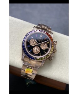 Rolex Daytona Super Clone 116595RBOW Or Rose Mouvement Cal.4131 Réplique Montre 1:1
