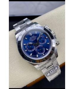 Rolex Cosmograph Daytona M116509 Mouvement original Cal.4130 - Montre en acier 904L avec cadran bleu