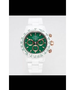 Rolex Daytona AET Montre-bracelet entièrement en céramique avec cadran vert et mouvement Cal.4130