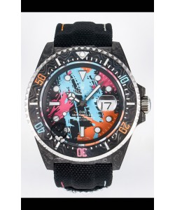 Rolex GMT Masters II Super Clone DiW Edition Réplique montre Suisse  Boîtier Carbone Léger 