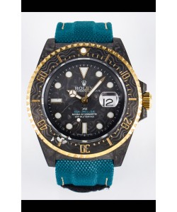 Rolex GMT Masters II Super Clone DiW Edition Réplique Montre suisse légère avec boîtier en carbone 