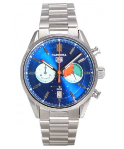 Tag Heuer Carrera Carrera Skipper 39 Chronograph Swiss Quartz Réplique Montre Cadran Bleu 