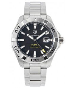 Tag Heuer Aquaracer Calibre 5 Réplique montre 1:1 Cadran noir 904L acier 44MM