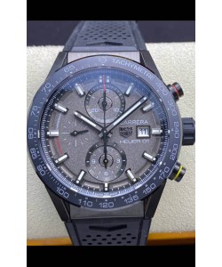 Tag Heuer Carrera Heuer 01 Réplique Suisse Boîtier Céramique - Cadran Gris 