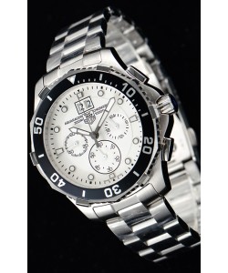 Tag Heuer Aquaracer montre suisse chronographe à Quartz en cadran blanc 
