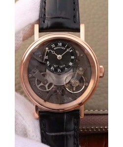 Montre Breguet Tradition 7057BR/R9/9W6 Or Rose Double Tourbillon Réplique Suisse