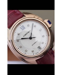Montre "Clé de Cartier" Réplique Suisse Automatique en boîtier or rose - 35MM