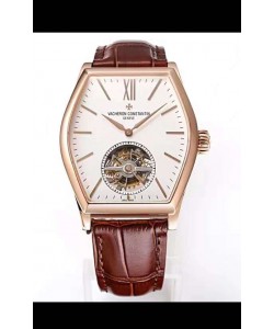 Montre Vacheron Constantin Malte Tourbillon Qualité miroir 1:1 Or Rose Réplique Suisse 