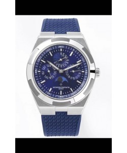 Montre Réplique Vacheron Constantin Overseas Perpetual Calendar Ultra-Fin Cadran Bleu Boîtier Acier