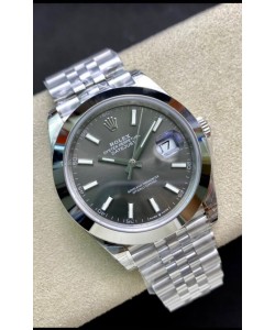 Réplique de Montre Rolex Datejust 126300 41MM Cal.3135 Suisse 1:1 Miroir en 904L Cadran Gris
