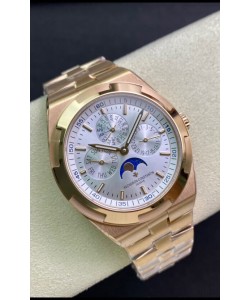 Vacheron Constantin Overseas Quantième Perpétuel Réplique, Cadran en acier ultra-mince Boîtier en or rose