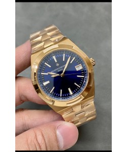 Vacheron Constantin Overseas Or Rose 1:1 Montre Réplique miroir 1:1 Cadran Bleu 