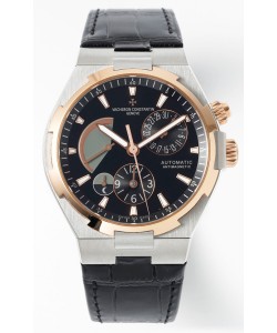 Vacheron Constantin Power Reserve cadran noir cadran noir bicolore Réplique Montre Suisse 