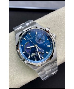 Vacheron Constantin Power Reserve Cadran Bleu Boîtier/Sangle Acier Réplique Montre Suisse