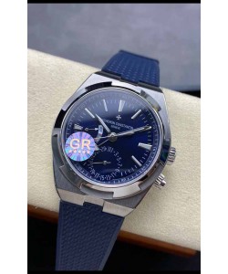 Vacheron Constantin Overseas Dual Time Réplique Acier Inoxydable Réplique suisse 1:1 Cadran Bleu