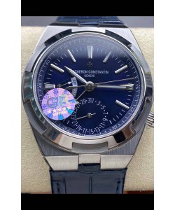 Vacheron Constantin Overseas Dual Time Acier inoxydable Réplique suisse 1:1 Cadran Bleu