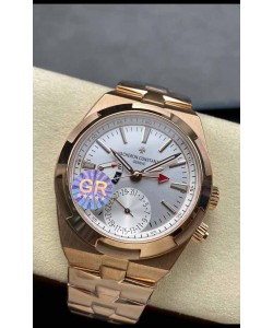 Vacheron Constantin Overseas Dual Time Or Rose Réplique de Montre Suisse 1:1 avec cadran en acier