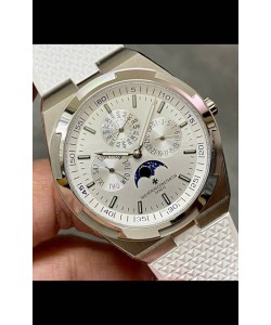 Vacheron Constantin Overseas Calendrier Perpétuel Cadran Acier Ultra Fin avec Bracelet Acier