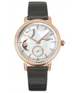 Vacheron Constantin Traditionelle Phase de la Lune Cadran Nacre en Or Rose Réplique Suisse