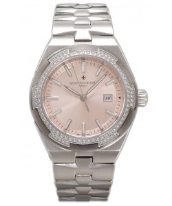 Vacheron Constantin Overseas Steel Casing Pink Dial 35MM Montre Suisse Réplique 