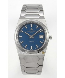 Vacheron Constantin Historiques 222 Super Clone 37MM boîtier en acier montre dans un cadran bleu