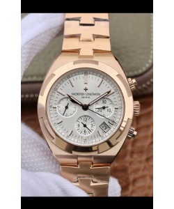 Montre Vacheron Constantin Overseas Chronograph Réplique Suisse Montre en Acier Cadran Bleu