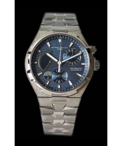 Vacheron Constantin Overseas Dual Time montre suisse réplique en acier en cadran blanc 