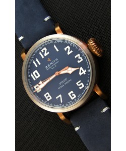 Zenith Pilot Type 20 Extra Special Vintage Style cadran bleu  1:1 Montre Réplique Suisse Miroir 