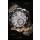 Calibre De Cartier 42mm, Cadran Noir-Boîtier deux Tons-Cadran Blanc-Montre Réplique Miroir 1:1
