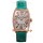 Franck Muller Montre Cintree Curvex à cadran nacre en plaqué or rose - Bracelet vert 