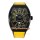 Franck Muller Vanguard en boîtier DLC Cadran noir Bracelet jaune 