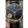 Jaeger LeCoultre Master Ultra Thin Moon Cadran noir 904L Acier Montre Réplique 1:1