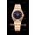 Omega Constellation Ladies Swiss Quartz Réplique 1:1 Miroir - Boîtier en or rose et cadran noir étoilé 