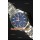Montre Suisse en Acier Inoxydable avec un Cadran Bleu Omega Seamaster COAX GMT 