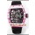 Richard Mille RM38-02 Carbone blanc/rose Bubba Watson Mouvement Tourbillon Nylon noir Réplique miroir 1:1