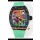 Richard Mille Super Clone RM68-01 Tourbillon Suisse Boîtier Céramique Noire et Bracelet Vert Réplique