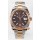 Rolex Super Clone Datejust ETA 3235 Mouvement 41MM Bicolore Plaqué Or Rose Montre Cadran Marron