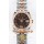 Rolex Super Clone Datejust ETA 2688 Mouvement 31MM Or Rose bicolore Cadran Suisse Marron