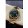 Rolex Day Date Super Clone Or Jaune Cadran Vert Chiffres Diamants 36MM - Montre réplique 1:1