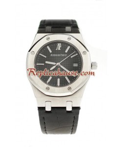 Audemars Piguet Royal Oak automatique Suisse Bracelet en Cuir Montre