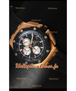 Réplique de montre Royal Oak Offshore avec chronographe 44mm Ultimate Audemars Piguet en titane - Mouvement 3126