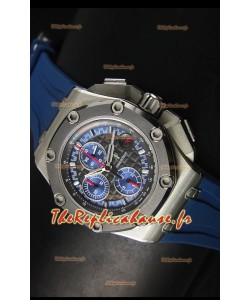 Réplique de montre Royal Oak Offshore Michael Schumacher en titane bleue Ultimate Audemars Piguet en titane - Mouvement 3126