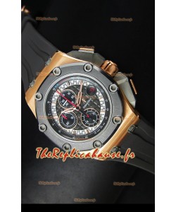 Réplique de montre Royal Oak Offshore Michael Schumacher en or rose Ultimate Audemars Piguet - Mouvement 3126