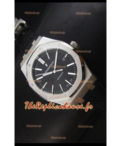 Réplique de montre Royal Oak 41mm avec bracelet en cuir Audemars Piguet - Ultimate 1:1 Mouvement 3120