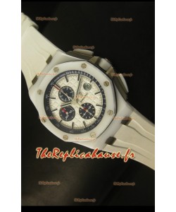 Réplique de montre Royal Oak Offshore Audemars Piguet en céramique blanche - Réplique de montre miroir 1:1